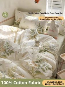 Violet | Cotton Fresh Floral Bedding Set