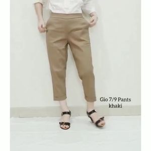 [Free Shipping] ELIZABETH PANTS CELANA WANITA KATUN STRECH GIO PANTS 7/9 [COD / BAYAR DI TEMPAT]