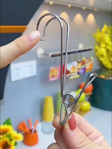 Stainless Steel Clip Hook Hanger With Holder