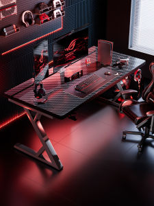 SAMEDREAM | Carbon Fiber and Solid Wood Gaming Desk