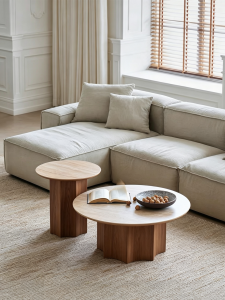 GOOFANSER | Wabi Sabi Style Solid Wood Side Table