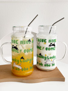 Large Capacity 1100ml High Borosilicate Glass Cold Brew Coffee Tea Maker Office Use Fruit Tea Infusion Creative Print Water Pot