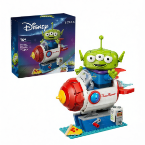 Disney 3-Eyed Monster Pizza Planet Rocket Journey Building Block Toy