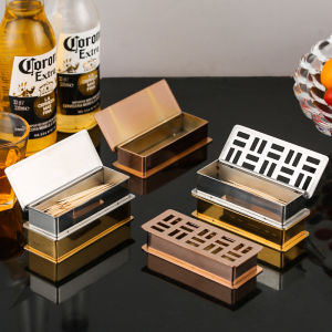 Stainless Steel Toothpick Box KTV Bar Only Portable Portable Mini Fruit Stick Commercial Fruit Fork Custom Logo