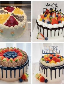 2024 New Fruit Cake Model Realistic Birthday Fake Cake Display Home Decor Artificial Fruit Simulation Model Popular Online