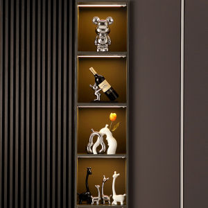 Living Room Electroplated Ceramic Rabbit Decoration Accessible Luxury High-End Home Ornament Hallway Wine Cabinet Desktop Sample Room Decorations