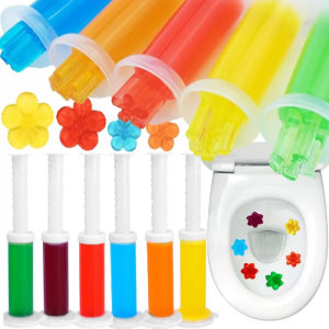 【XZxinzhan】Toilet Cleaner Gel Fresh Flower Toilet Gel Scale Stains Remove Odors Air Freshening Scent Deodorizing Bathroom Clean Tool