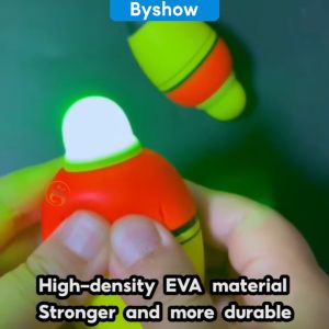Byshow Luminous LED lampu Pelampung Pancing Besar Nano Electronic Big Belly fishing Float Pelampung Mancing siakap Ikan 2 Color Light Eye Catching Buoy Tail High Sensitivity Fishing Float Stream Deep Water Sea Fishing Float