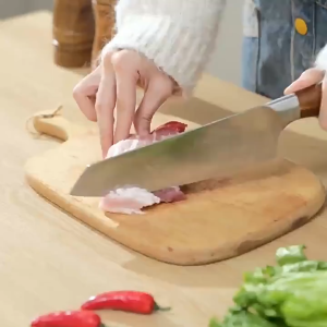 Meat Slicer and Cleaver Kitchen Knife Set for Meat Slicing and Shredding Manual Fresh Meat Cutter Slicer for Beef