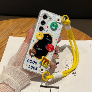 Colorful Dot Protection Case for Samsung ZFold7 Phone Shell Mirror Fold Screen ZFold6 New Model Makeup Mirror W24 Chocolate M Bean ZFold5/4 Handheld Rope W25 Anti-Fall Shell