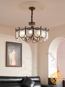 DIZAN | Retro Vintage Designer Style Living Room Chandelier