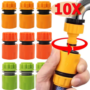 10pcs Garden Hose Quick Connect Adapter / Universal Water Pipe Joint for Faucet/Spray Gun/Irrigation / Irrigation Hose Connector Garden Tools