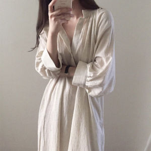 Niche Design Cotton Linen Dress