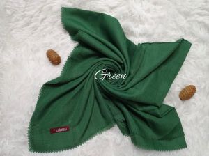 Hijab Segiempat Morsca Voal Waffle Lasercut Muslim Adem