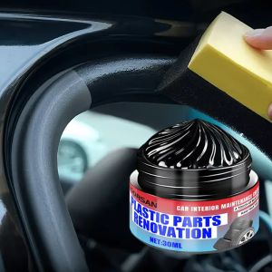 Universal Leather and Plastic Repair Polishing Wax - Automotive interior reconditioning cream for leather/plastic/rubber care