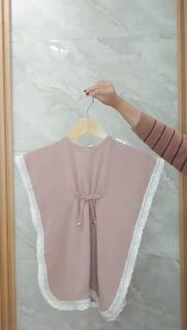 KAFTAN Anak Sultan Gamis Muslim Perempuan Usia 0-4 Tahun Dress Lebaran Bahan Cringkle Airflow Mix Renda Kekinian Desain Terbaru