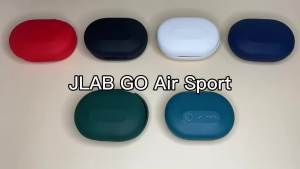 Geiomoo Silicone Case Compatible with JLab Go Air Sport Cover (Black)
