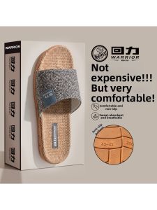 Warrior | Home Indoor Couples High-end Ramie Slipper