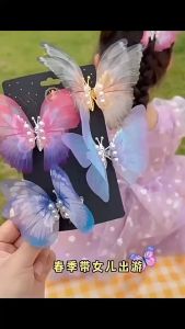 Kids Hair Clips Flying Butterfly Baby Girl Baby Headwear Children Cute Hair Pin Hair Clips Kids Hair Accessories