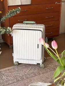 JUPITER FLY Luggage Side opening suitcase Wide tie rod aluminum frame Scalable TSA lock luggage 20/24/26/28