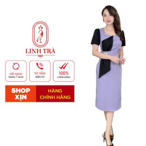[ Linh Trà ] Đầm Trung Niên (LT 227) Trẻ Trung Thiết Kế Trang Nhã Thanh Lịch Bigsize Đi Làm Đi Tiệc Cho Bà Cho Mẹ U50