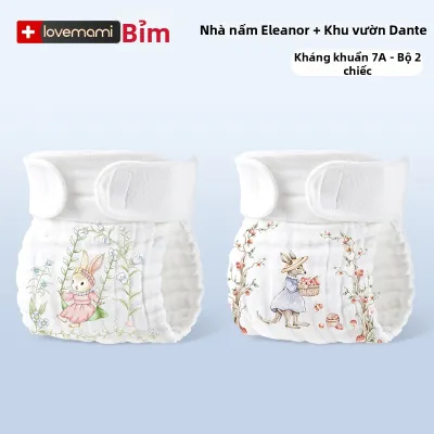 lovemami | Tã Bốp Cotton Cho Trẻ Sơ Sinh Có Thể Giặt Lại