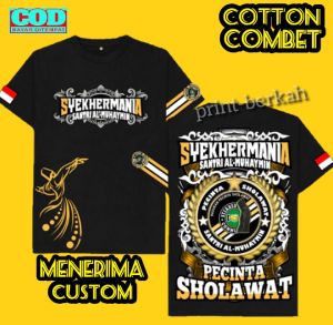 T-Shirt Kaos Syekher Mania Santri TELADAN Cotton 30s Ukuran Anak Dan Dewasa
