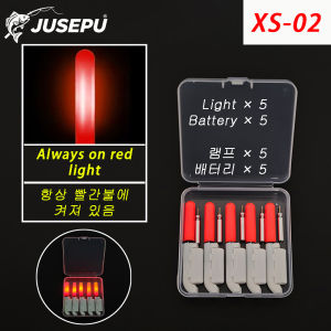 10Pcs LED Fishing Rod Tip Light Night Fishing Glow Stick Clip-On Bite Alarm Red/Green CR425 Battery Operated