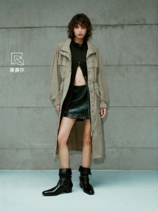 ONLY | Autumn Urban Casual Windproof Stand-up Collar Mid-long Womens Coat