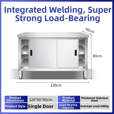 FANKALONG | Stainless Steel Kitchen Work Table Storage Cabinet