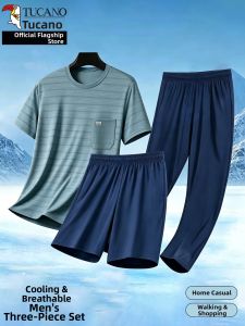 TUCANO | Cooling Ice Silk Breathable Leisure Sport Tshirt and Pants Set