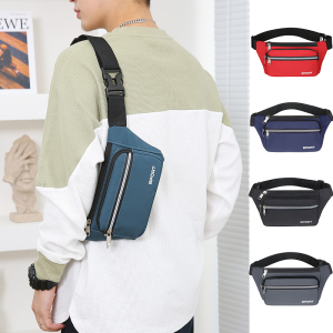 Waterproof Waist Bag For Men And Women Fashion Mobile Phone Bag Adjustable Nylon Chest Bags Lightweight Outdoor Running Shoulder Bag Crossbody Bag