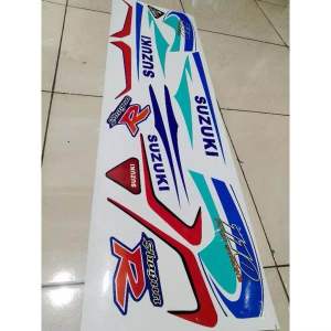 STRIPING STIKER LIS SHOGUN KEBO PUTIH BIRU TAHUN 2000