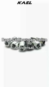 Baut Sambungan Spion Universal Honda Suzuki Yamaha 12-14 M10-M8 Drat Kiri Drat Kanan Baud