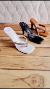 ABBUSHOES Aj 41 sendal hak wanita tinggi permata 9cm