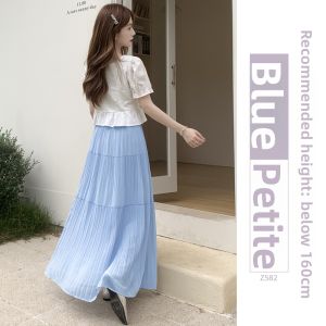 YAYANGREN | New Spring Summer High Waisted Loose A-Line Pleated Skirt