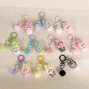 Takara Tomy | Flocking Standing Baby Three-Year-Old Pendant School Bag Cartoon DIY Doll Girl Pendant Student Keychain Gift