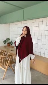 𝐌𝐀𝐊𝐎𝐙𝐀 - KHIMAR V CRINKLE AIRFLOW/HIJAB INSTAN CRINKLE /KERUDUNG CRINKLE/JILBAB CRINKLE AIRFLOW
