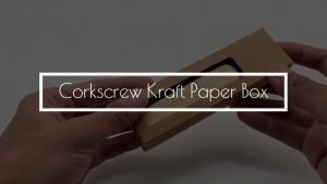 Magic photo Kraft Box with Window Box for Giveaways or Gifting Packaging 10pcs Corkscrew Kraft Box