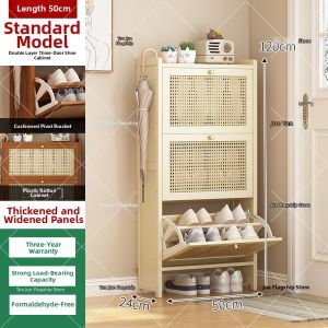 TUOJUE | Dustproof Tilt-Operated Shoe Rack