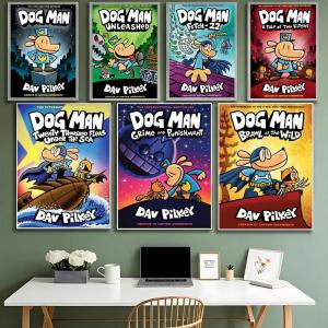 cartoon D-Dog man Poster HD Waterproof High-Toughness Self-Adhesive Wall Decor Universal