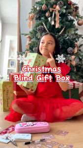 Aimilo Blind Box Alat Tulis Anak Set Kotak Hadiah Natal Random Box Christmas Themed Gifts
