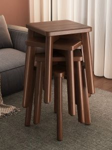 XIANGNANSONG | Simplicity Original Wooden Stools Home Commercial