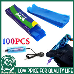★Same Day Shipping★ 100Pcs/pack Tattoo Pen Machine Bags Disposable Covers Bags for Tattoo Gun Protecter Professional Tattoo Accessory Tattoo-Pen-Bags-Blue