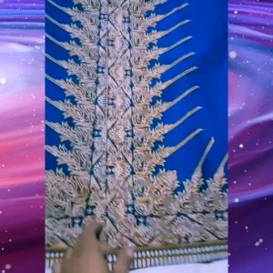 baju muslim pria dewasa baju koko setelan celana sarung batik wisanggeni solo full furing motif modang biru