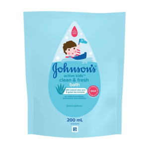 Johnsons Active Kids Clean & Fresh Bath 200ml Refill