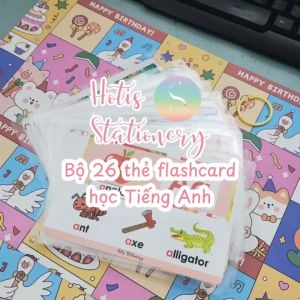 HOTIS Bộ 26 Thẻ Oxford Phonics World 1 học từ vựng Flashcard Tiếng Anh 2 mặt vận dụng tương tác