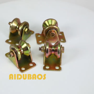 4pcs V Groove Gate Roller Wheel 1.2/ 2 / 3 /4 inch Heavy-Duty Rigid Caster for Sliding Gate