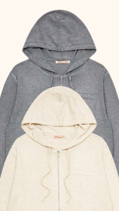 [KOREAN BRAND - VANILLA KNIT] Crush Hood Zip Up Womens Knitted Cardigan - Long Sleeve Korean Style