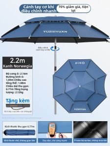 YUZHIYUAN | Ô Dù Đi Cá Thês Ba Gấp Tiện Lợi Chống Nắng